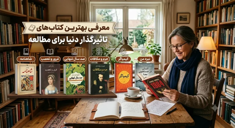 معرفی بهترین کتاب های تاثیرگذار دنیا برای مطالعه
