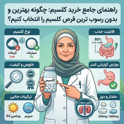 راهنمای جامع خرید کلسیم: چگونه بهترین و بدون رسوب ترین قرص کلسیم را انتخاب کنیم؟