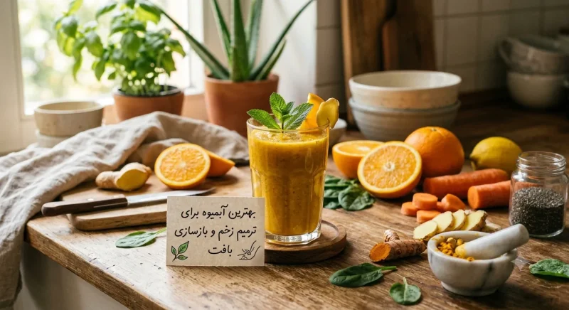 بهترین آبمیوه برای ترمیم زخم و بازسازی بافت