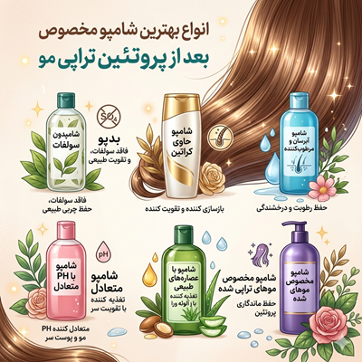 بهترین شامپو بعد از پروتئین تراپی؛ راهنمای جامع برای ماندگاری بیشتر صافی