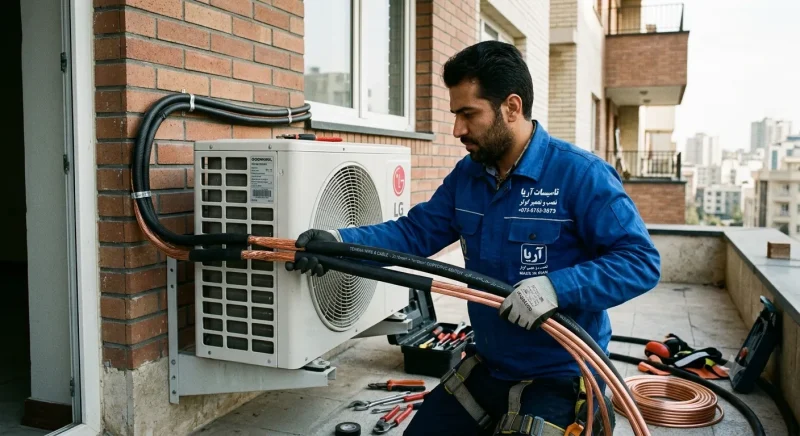 کابل مسی مناسب برای نصب کولر گازی