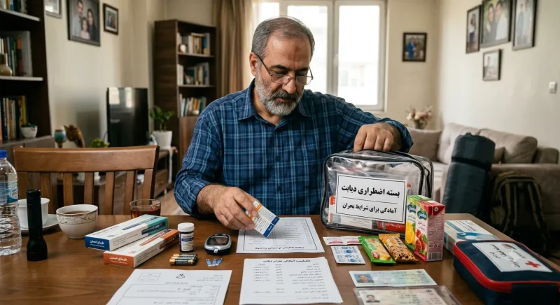 آمادگی بیماران دیابتی برای شرایط بحران