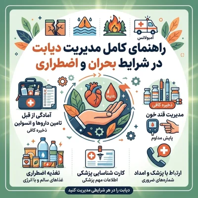 راهنمای کامل مدیریت دیابت در شرایط بحران و اضطراری