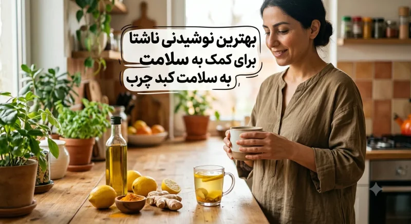 بهترین نوشیدنی ناشتا برای کمک به سلامت کبد چرب