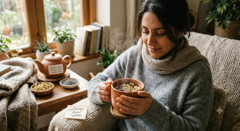دمنوش مناسب برای گرفتگی عضلات گردن و شانه