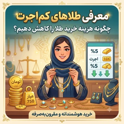 معرفی طلاهای کم‌اجرت؛ چگونه هزینه خرید طلا را کاهش دهیم؟