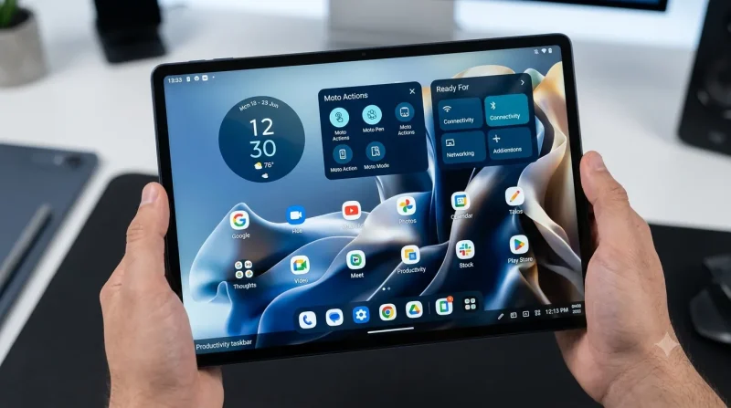 رابط کاربری Moto Pad 70 Pro نمایشگر و رابط کاربری تبلت موتورولا موتو پد 70 پرو