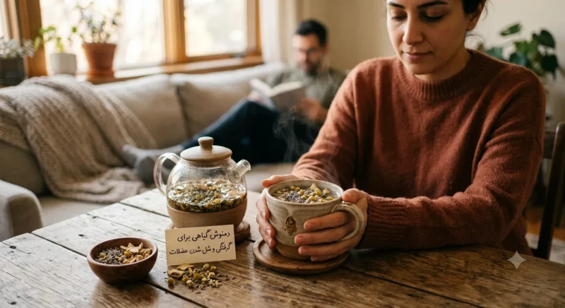 دمنوش گیاهی برای کاهش گرفتگی و شل شدن عضلات