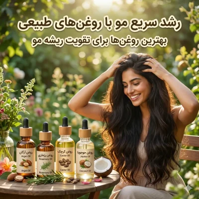 رشد سریع مو با روغن‌های طبیعی؛ بهترین روغن‌ها برای تقویت ریشه مو