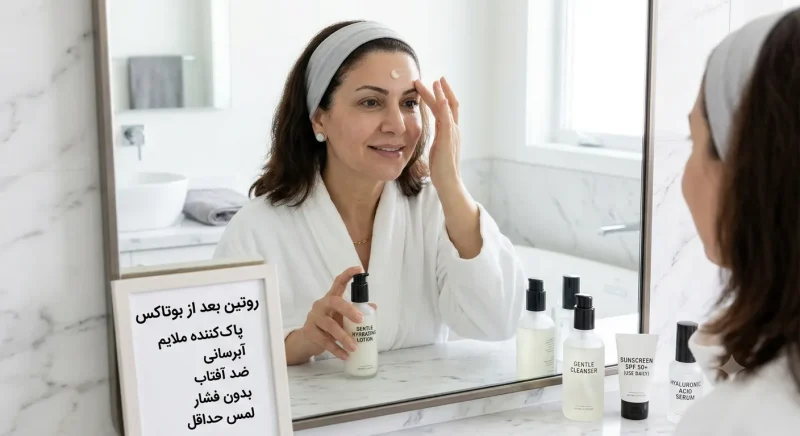 روتین صحیح مراقبت از پوست بعد از بوتاکس