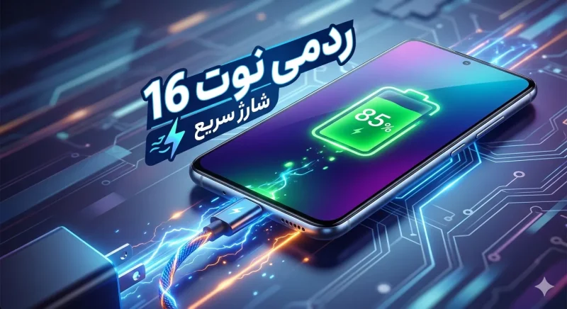 باتری و شارژ سریع ردمی نوت 16