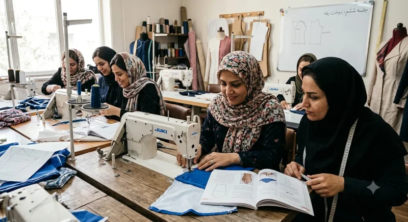 تمرین عملی آموزش خیاطی با کتاب