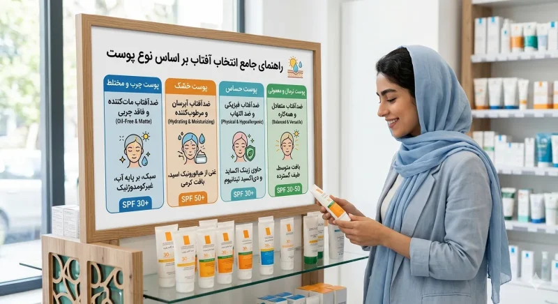 انتخاب ضد آفتاب بر اساس نوع پوست