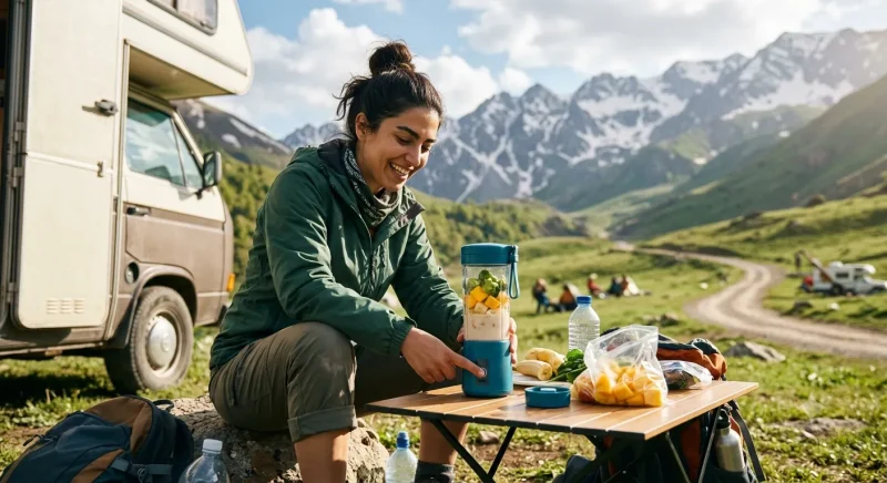 کاربرد مخلوط کن شارژی مسافرتی در سفر