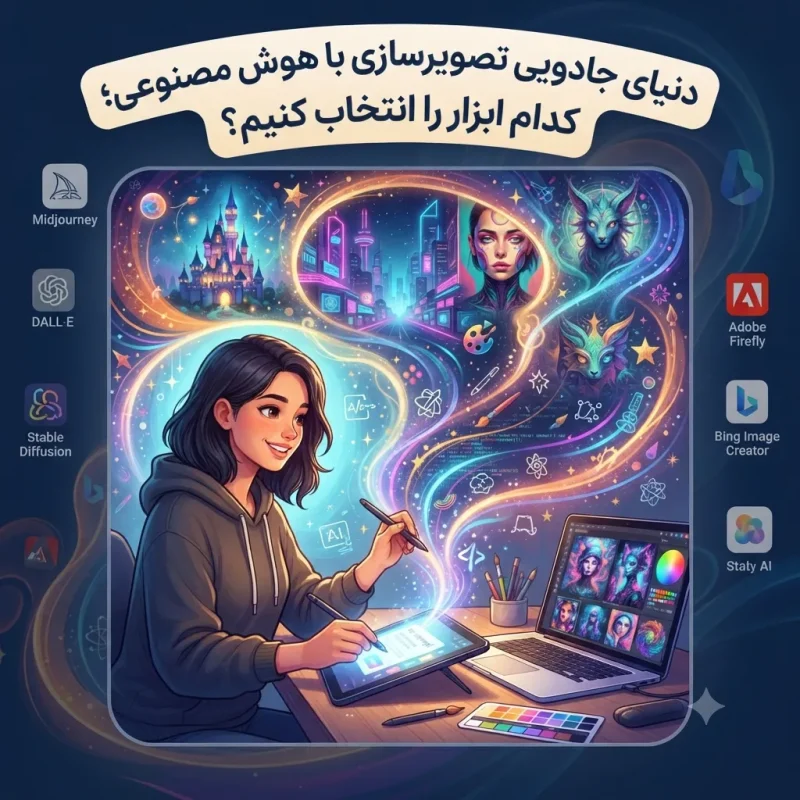 فرایند پخش و حذف نویز در هوش مصنوعی برای خلق تصویر