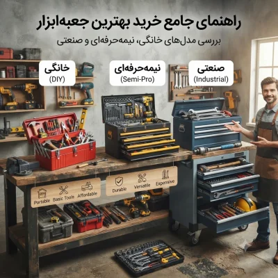 راهنمای خرید بهترین جعبه‌ابزار | بررسی مدل‌های خانگی، نیمه‌حرفه‌ای و صنعتی