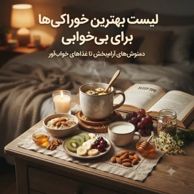 لیست بهترین خوراکی‌ها برای بی‌خوابی؛ از دمنوش‌های آرام‌بخش تا غذاهای خواب‌آور