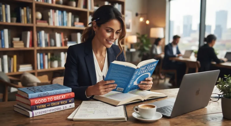 مطالعه کتاب‌های مدیریت و کارآفرینی برای موفقیت در کسب‌وکار