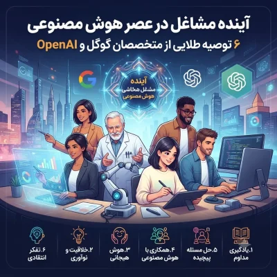 آینده مشاغل در عصر هوش مصنوعی؛ ۶ توصیه طلایی از متخصصان گوگل و OpenAI