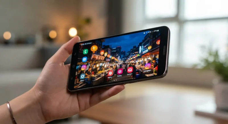 نمایشگر گلکسی A37 سامسونگ با کیفیت AMOLED