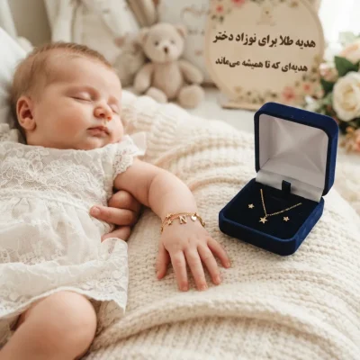 هدیه طلا برای نوزاد دختر؛ هدیه‌ای که تا همیشه می‌ماند