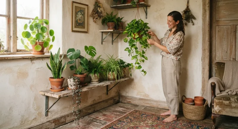 استفاده از گیاهان طبیعی برای تغییر دکوراسیون خانه های قدیمی با کمترین هزینه