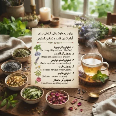 لیست بهترین دمنوش‌های گیاهی برای آرام کردن قلب و تسکین استرس