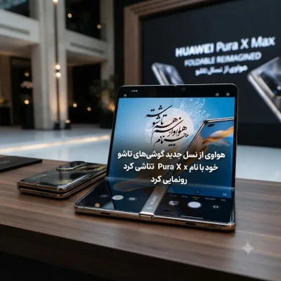 هواوی از نسل جدید گوشی‌های تاشو خود با نام Pura X Max رونمایی کرد