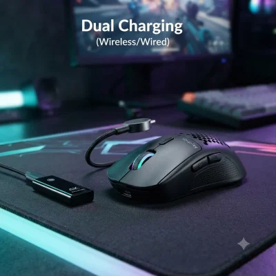 ماوس گیمینگ Keychron G6 HE رونمایی شد؛ طراحی سبک، سوییچ‌های جدید و شارژدهی دوگانه