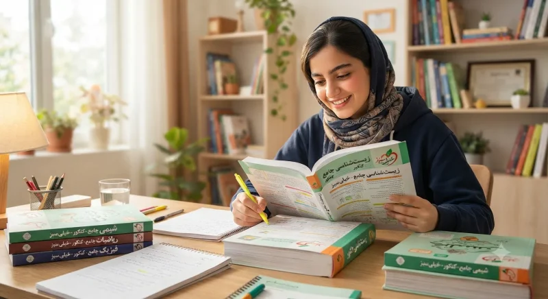 کتاب جامع خیلی سبز بهترین کتاب کمک درسی کنکور با درسنامه استاندارد