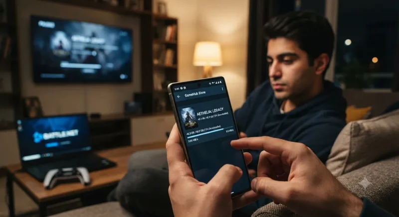 آموزش دانلود ریموت با اپلیکیشن موبایل دانلود بازی پرحجم از طریق اپ موبایل