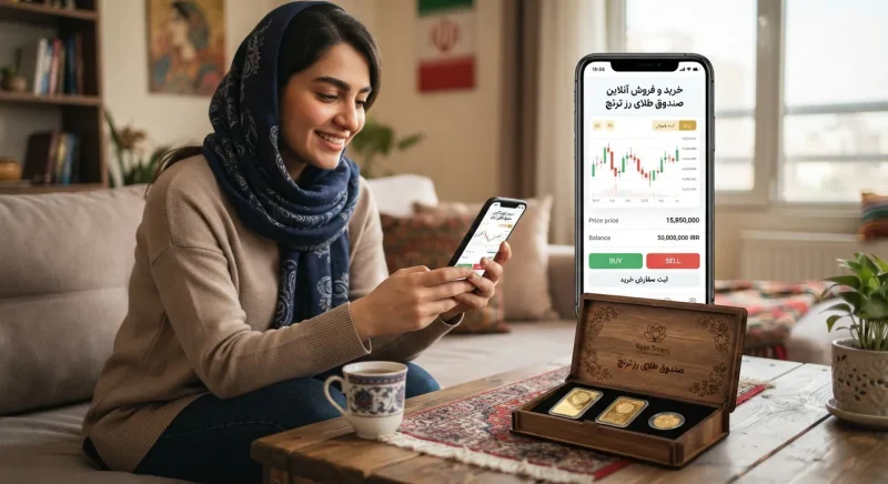 خرید و فروش آنلاین صندوق طلای رز ترنج با موبایل