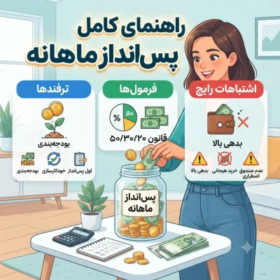 راهنمای کامل پس‌انداز ماهانه؛ ترفندها، فرمول‌ها و اشتباهاتی که نباید انجام دهید