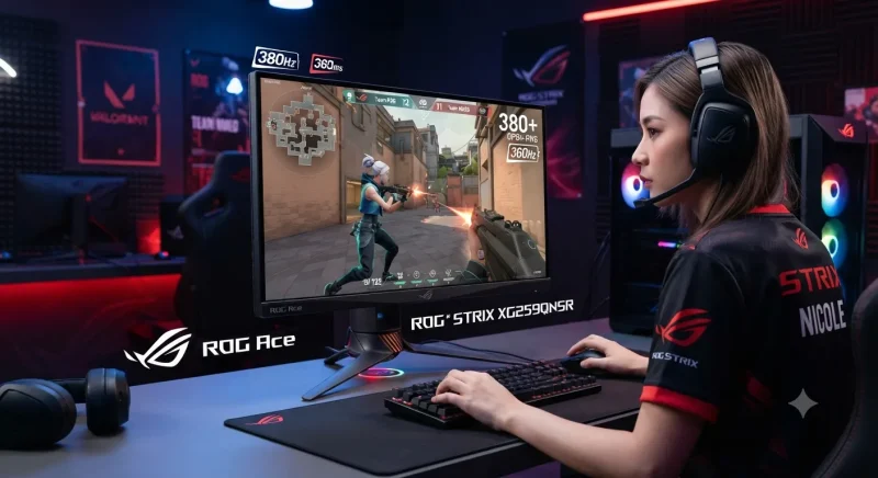 عملکرد بینظیر مانیتور جدید ROG Strix XG259QNSR Ace در بازی‌های رقابتی