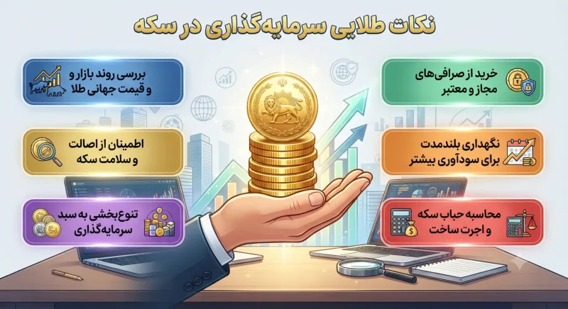 نکات طلایی سرمایه‌گذاری در سکه