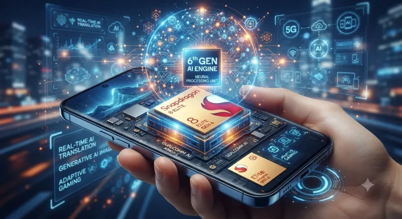 واحد پردازش عصبی و هوش مصنوعی اسنپدراگون ۸ الیت نسل ۶