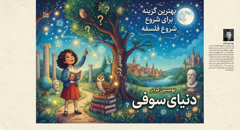 جلد کتاب دنیای سوفی بهترین گزینه برای شروع فلسفه