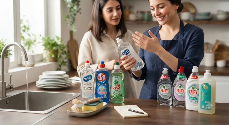 نقد و بررسی بهترین برندهای مایع ظرفشویی ایرانی و خارجی برای پوست حساس