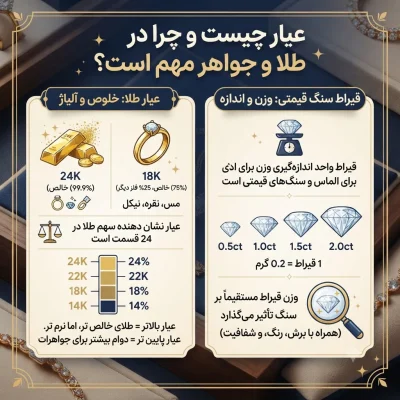 قیراط چیست و چرا در طلا و جواهر مهم است؟