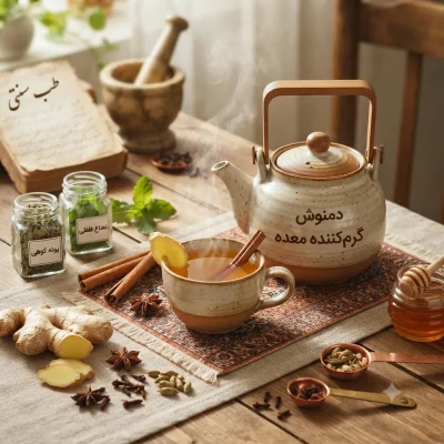 درمان سردی معده با دمنوش؛ معرفی بهترین گیاهان دارویی گرم‌کننده
