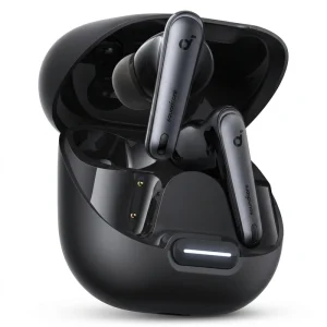 هدفون بلوتوثی انکر مدل Soundcore Liberty 4 NC با نویز کنسلینگ فعال (ANC)، درگاه شارژ USB Type-C، پشتیبانی از فرمان لمسی، مقاوم در برابر پاشش آب