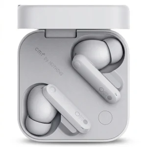 هندزفری بلوتوثی ناتینگ مدل CMF Buds Pro 2 با نویز کنسلینگ فعال (ANC)، درگاه شارژ USB Type-C، دارای میکروفون سه‌گانه با قابلیت حذف صدای باد، مقاوم در برابر رطوبت و عرق (IP55)