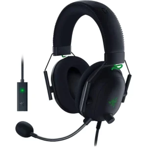 هدست مخصوص بازی ریزر مدل BlackShark V2 + USB Sound Card