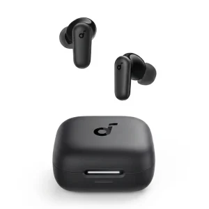 هدفون بلوتوثی انکر مدل Soundcore P30i با نویز کنسلینگ فعال (ANC)، درگاه شارژ USB Type-C، دارای 4 میکروفون با فناوری هوش مصنوعی، مجهز به دکمه لمسی و نشانگر LED مقاوم در برابر رطوبت و گردوغبار
