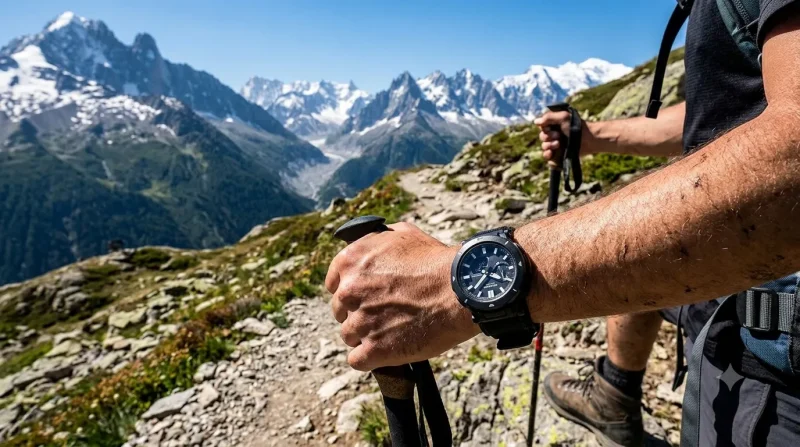 ساعت کاسیو Pro Trek PRJ-B001EX-1 در طبیعت و کوهستان