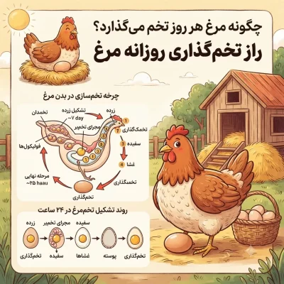 چگونه مرغ هر روز تخم می‌گذارد؟ همه چیز درباره چرخه تولید تخم‌مرغ