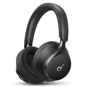 هدفون بیسیم انکر مدل Space One با نویز کنسلینگ فعال (ANC)، درگاه شارژ USB Type-C، مقاوم در برابر رطوبت و عرق