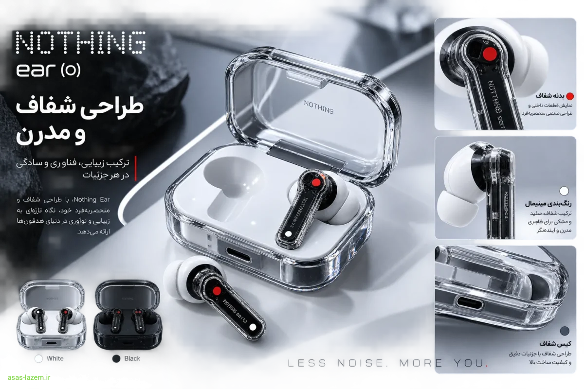 طراحی شفاف و مدرن هدفون ناتینگ ایر