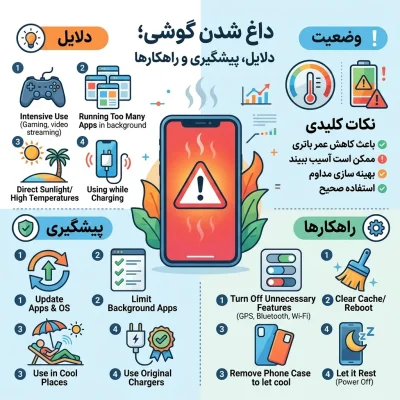داغ کردن گوشی؛ دلایل، راههای جلوگیری و بهترین روشهای رفع مشکل