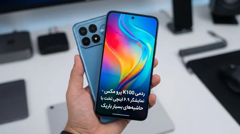 نمایشگر ۶.۹ اینچی تخت ردمی K100 پرو مکس با حاشیه‌های باریک